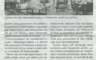 Ouest-France du 14/05/16 – “Alexandre Jardin retient deux initiatives locales”