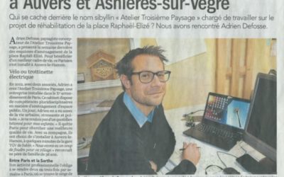 Dans la série “Nos coworkers sont formidables” : Adrien Defosse et l’Atelier “Troisième Paysage” – Le Maine du 23/11/17