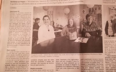 Ouest-France du 2/11/17 – “Ils vont apprendre à fabriquer une imprimante 3D”