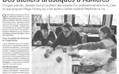 Les ateliers artistiques de Stéphane LE LAY – Le Maine Libre du 13/12